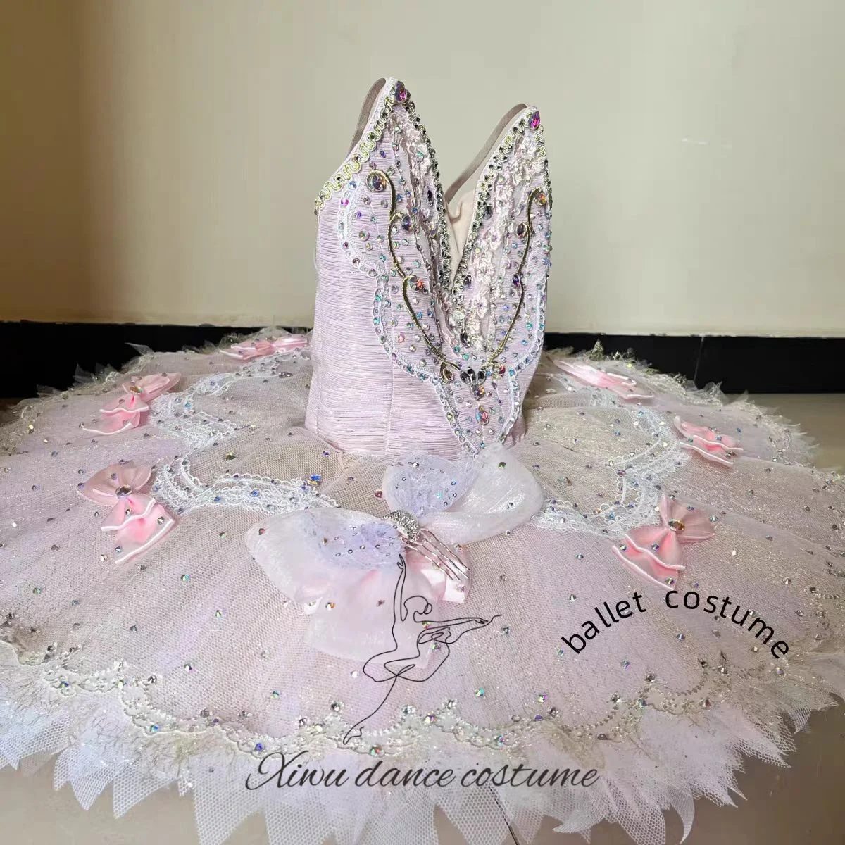 라일락 캔디 요정 변형 여성 발레 드레스 공연 투투 드레스 어린이 및 성인 맞춤형 경쟁 의상