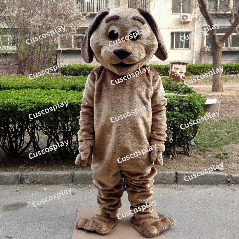 Christmas New Adlut Brown Dog Mascot Costume High Quality Cartoon Anime Theme Character Adults Size Christmas Outdoor