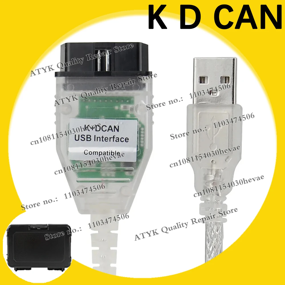 FOR B-MW K D CAN USB interface Switch OBD2 Scanner FTDI Chip IN-PA Diagnostic Pour Voiture kdcan Tuning Auto inspection tools