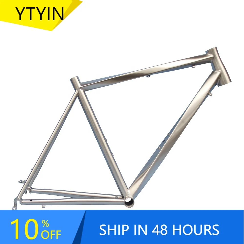 

YTYIN Titanium Helix PM Disc Brake Thru-Axle Road Bike Frame with 29er Tapered Headtube and Internal Cable Routing | Joker Produ