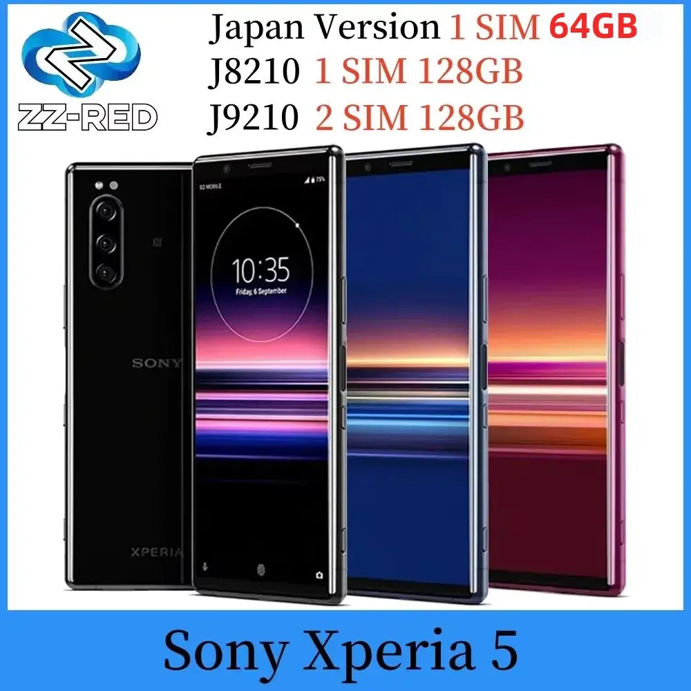 Sony Xperia 5 Japan version J8210 J9210 Smartphone 6GB  64GB 128GB ROM 12MP 6.1