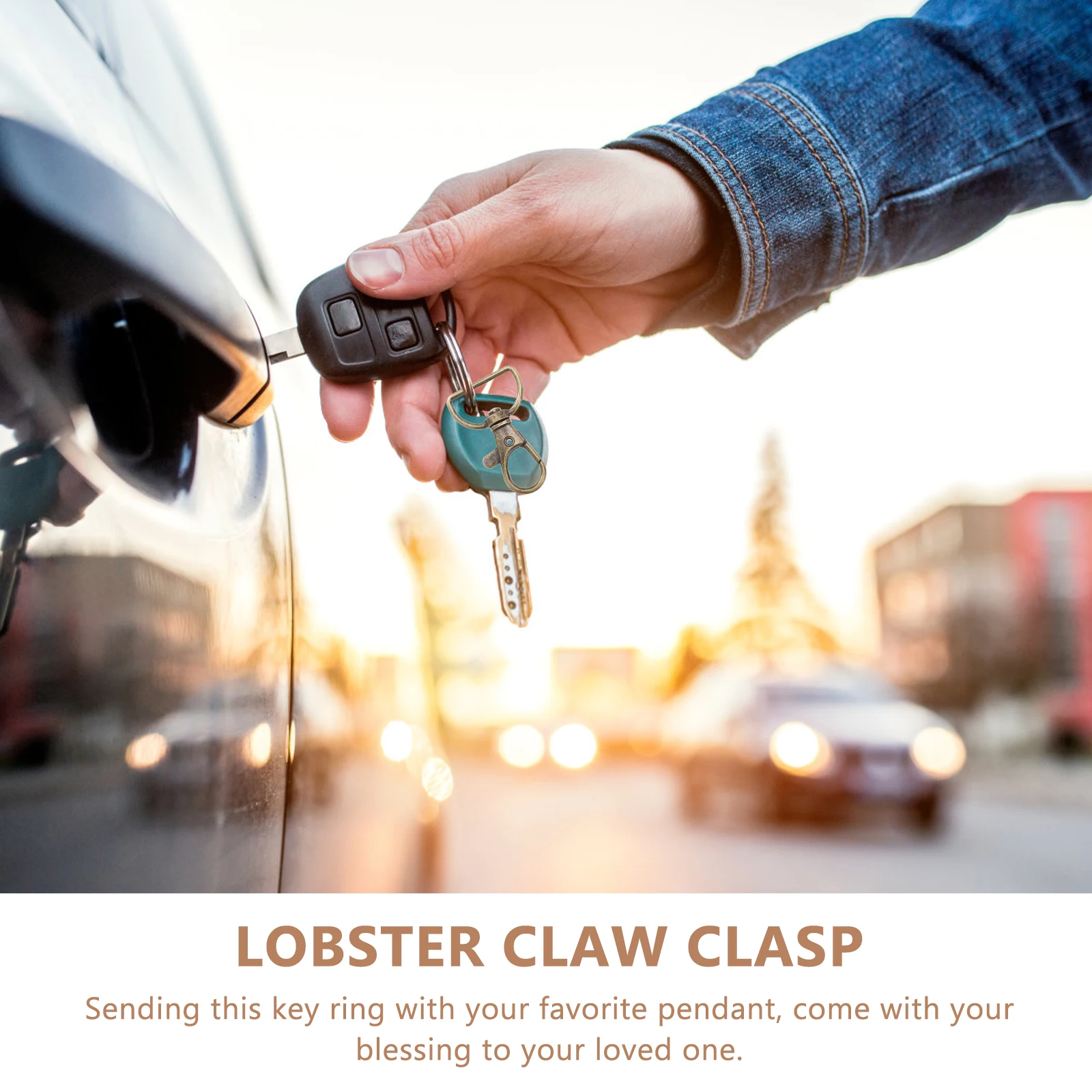 

35 Pcs Rotating Keychain Clasps for Jewelry Making Small Metal Lobster Claw Lanyards Kit Snap Hooks Clips Buckle Jewellery
