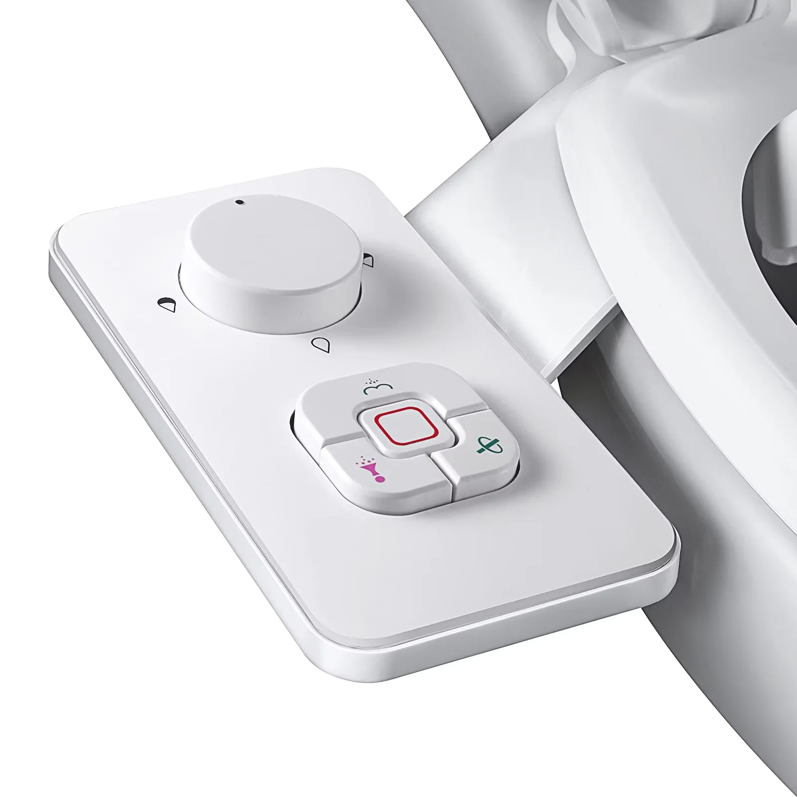 Samodra Toilet Bidet Shower Ultra-thin Bidet Toilet Seat Attachment Non-electric Bidet sprayer Dual Nozzles Frontal & Rear Wash