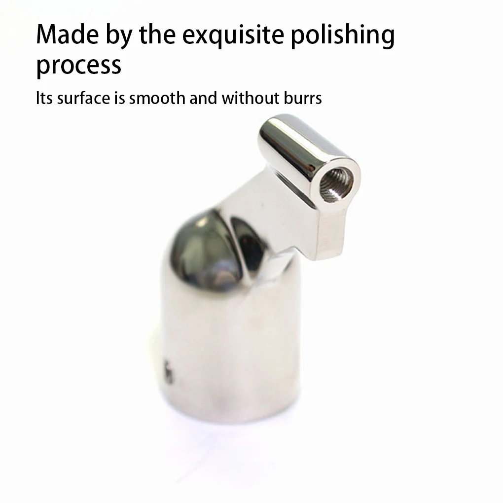 Boat Marine Rail Support Pipe Base Handrail Railing Stanchion Stainless Steel Cap Tube Rust-proof Replacement Durable