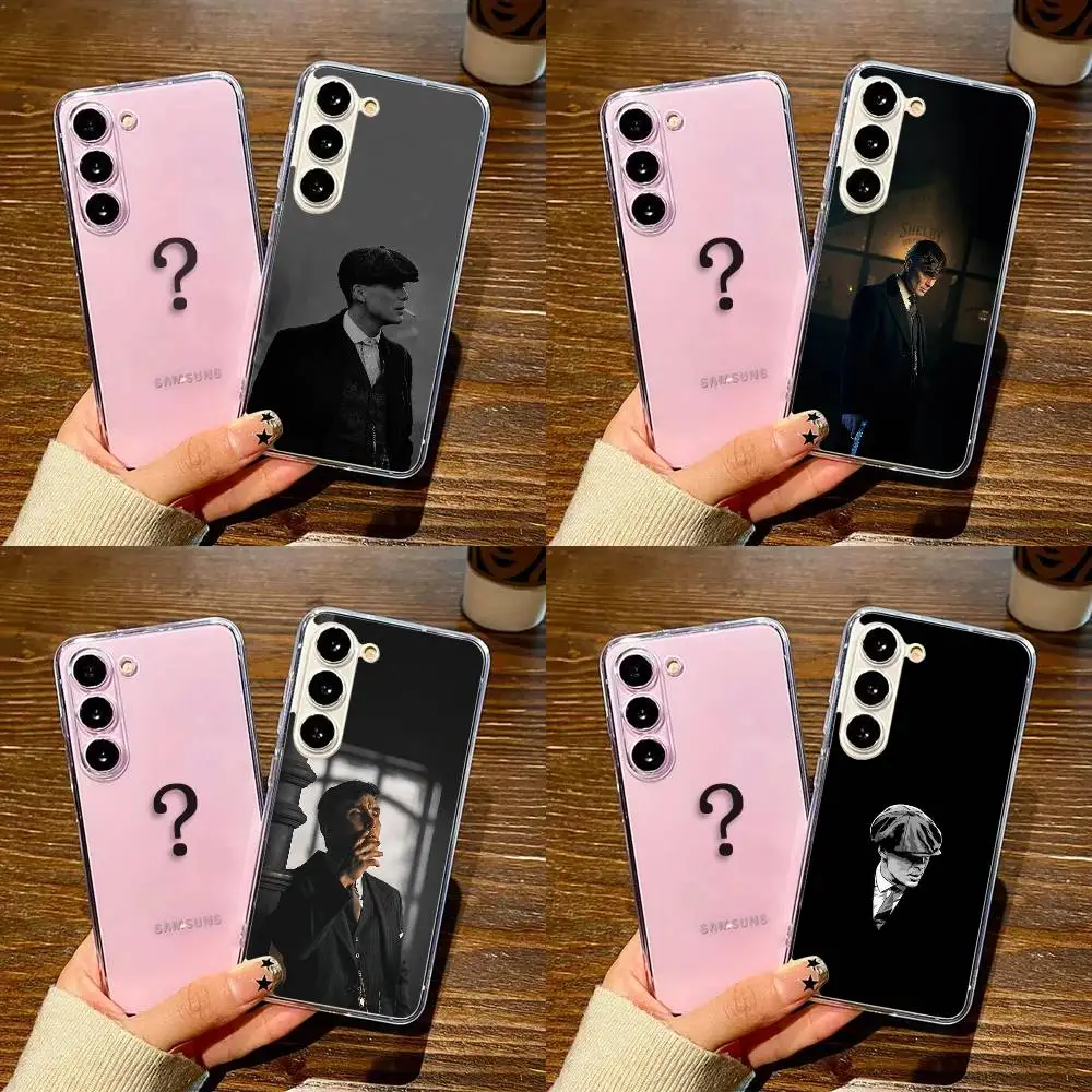 

Cool P-Peaky B-Blinders Phone Case For SamsungS25,24,21,22,23,30,Ultra,20,Plus,Fe,Lite,Note,10,9,5G Transparent Cover