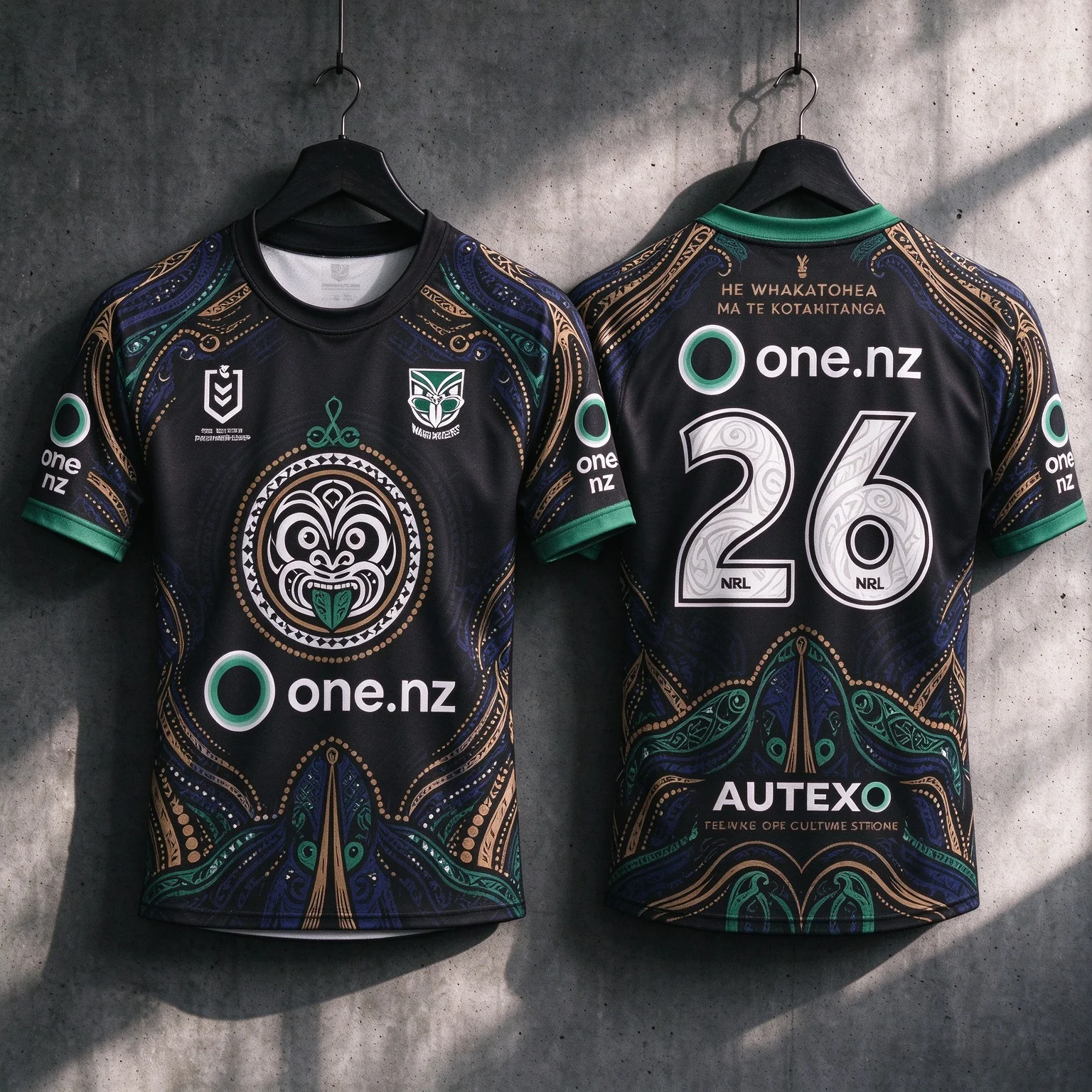 Family Matching Warriors Maori Tribal Rugby Jersey Men Women Kids Metallic Koru Print Oversized Breathable Mesh Short Sleeve Tee