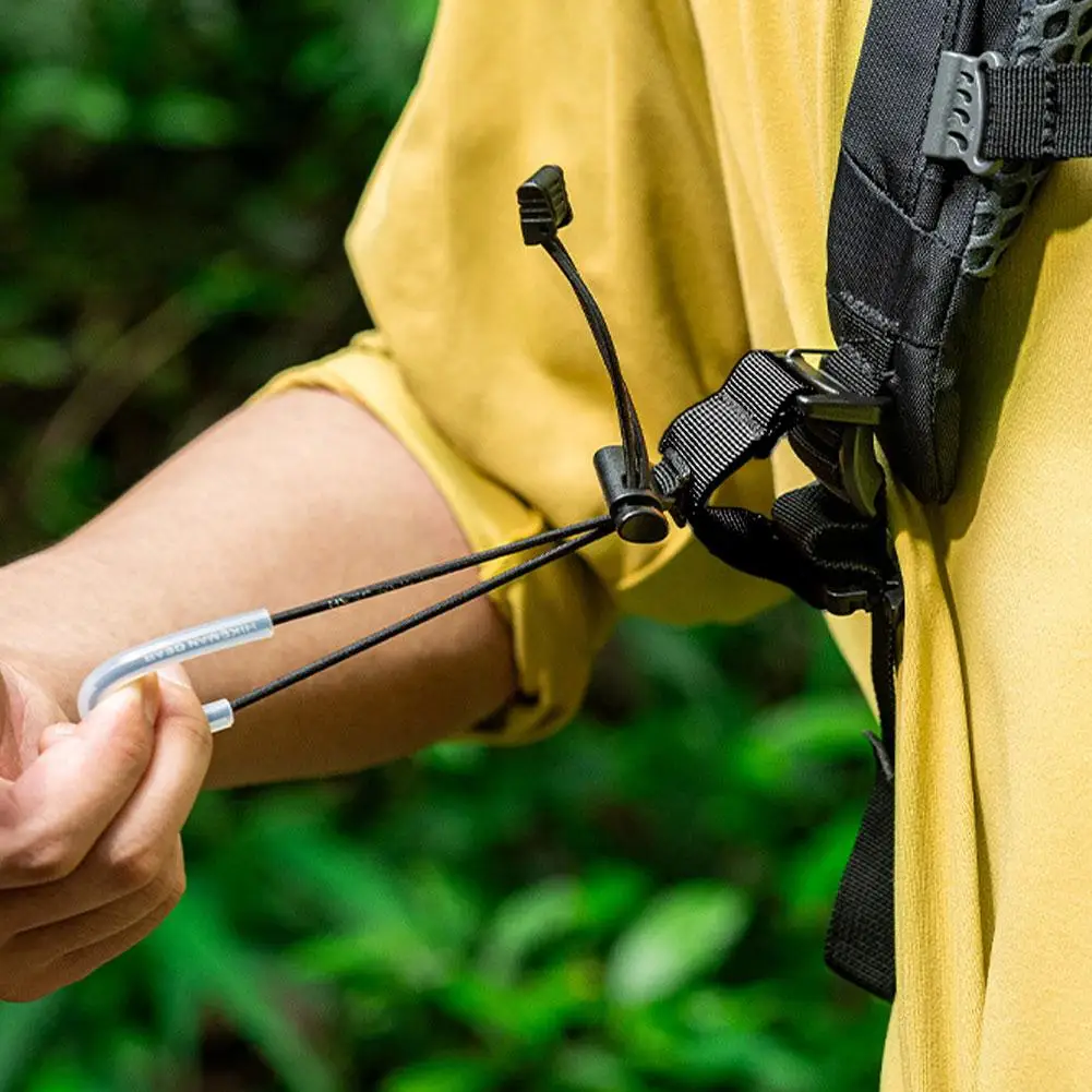 Outdoor Camping Trekking Poles Fixed Rope Non Detachable Bundling Backpack Accessories Professional Trekking Poles