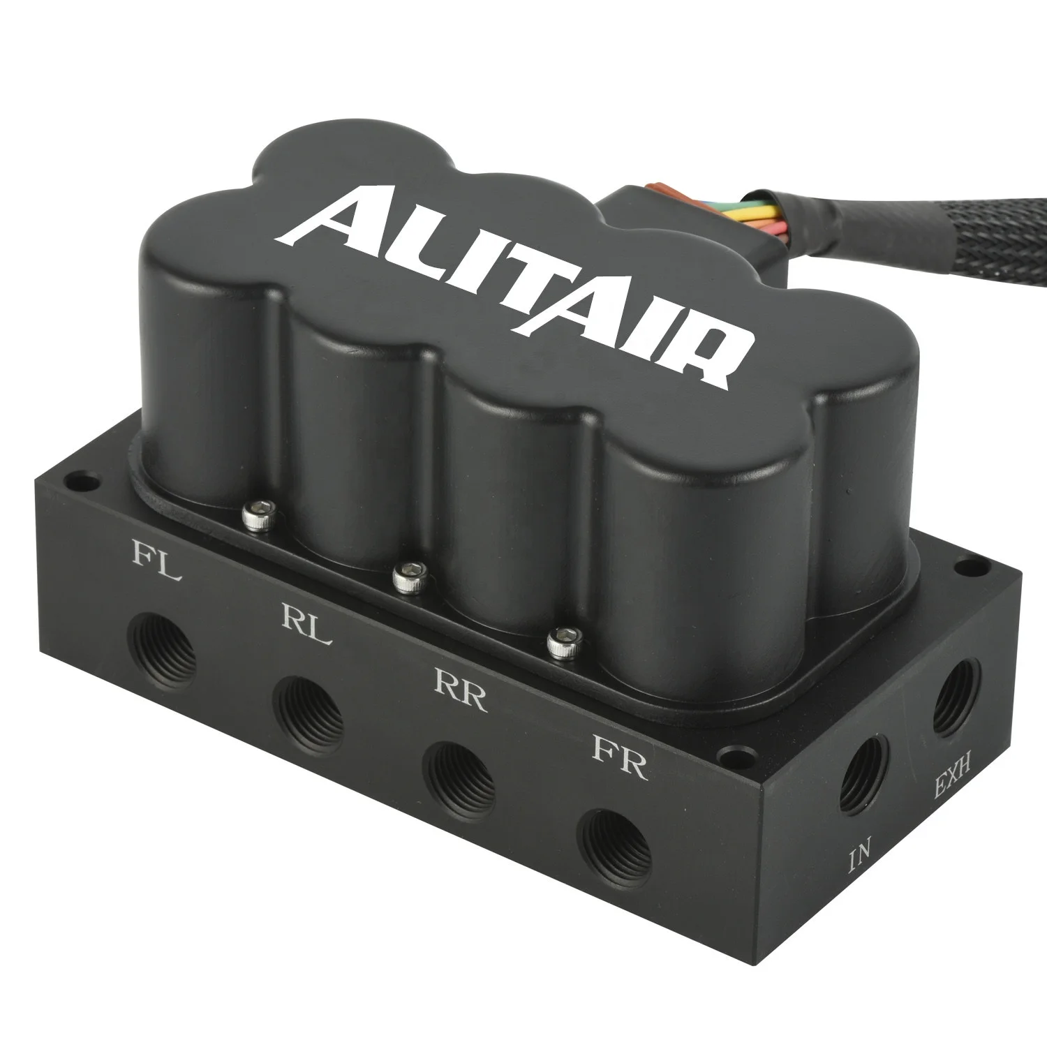 ALITAIR Pneumatic Air Ride Suspension 4 Corner VU4 VU-4F Manifold Valve for Car Truck Trailer