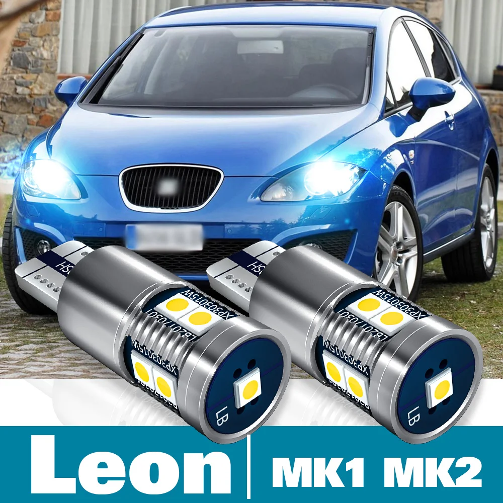 

2pcs LED Parking Light For Seat Leon 1 MK1 1M 2 MK2 1P Accessories 1999-2012 2005 2006 2007 2008 2009 2010 2011 Clearance Lamp