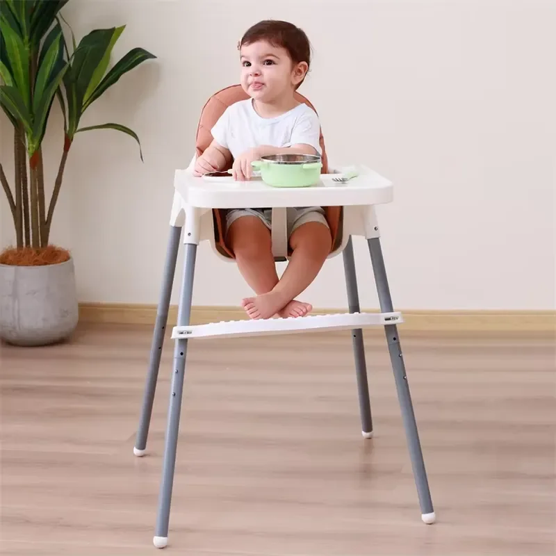Multifunctional 3 in 1 Baby High Chair Dining Chair Deluxe Feeding Seat for Infants Toddlers Adjustable Portable Safety Tray