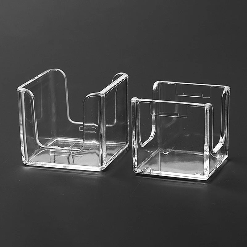 

1Pc Single/Two Chocolate Powder Storage Box Transparent Acrylic Billiard Chalk Protection Box Anti-Fouling Moisture-Proof