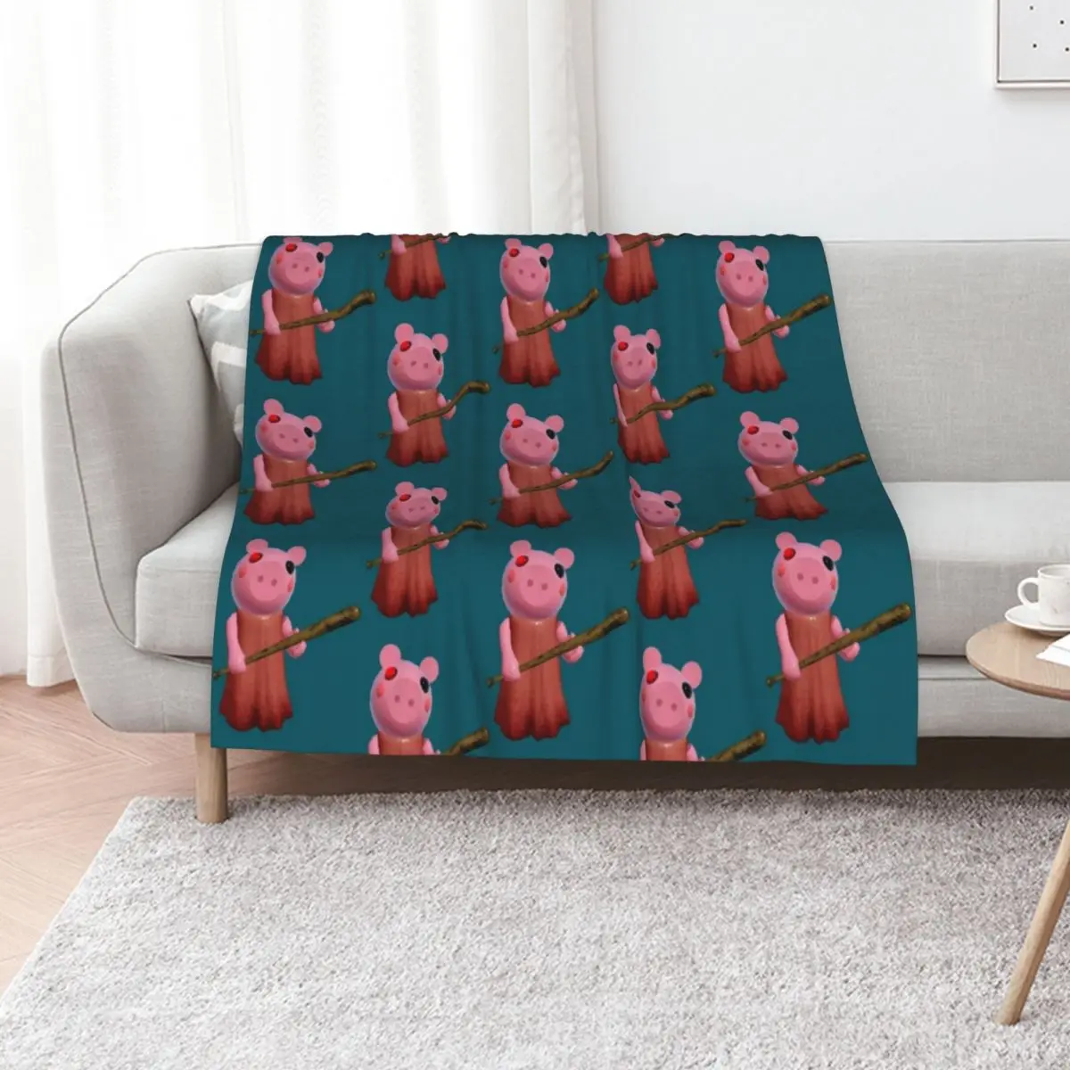 Piggy Throw Blanket Decorative Sofa Tourist sofa bed Heavy Picnic Soft Plaid Blankets
