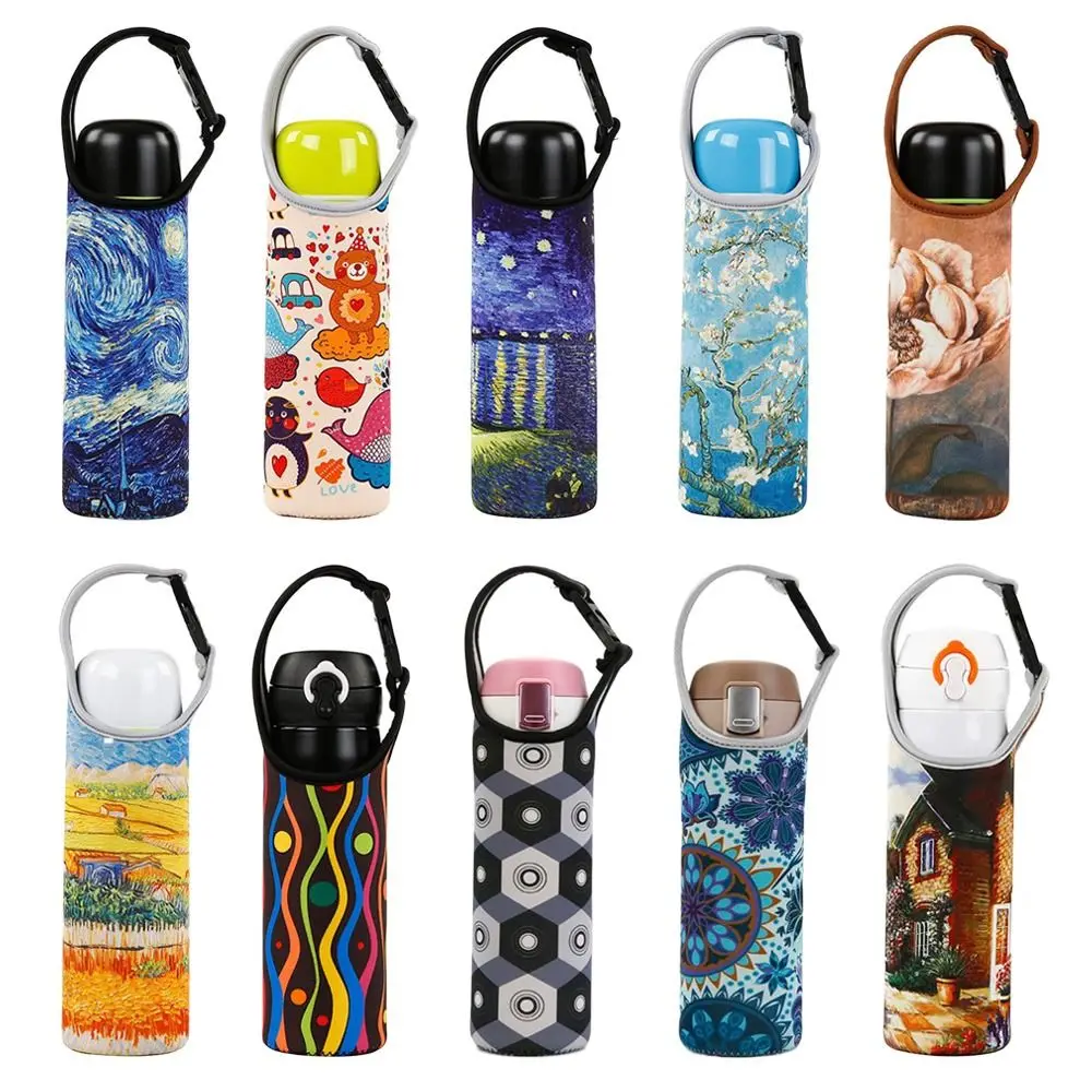 1PC Portable Sport Water Bottle Cover Insulator Sleeve Bag Case Pouch Bottles Cup Pouch Camping Drinkware Accessories