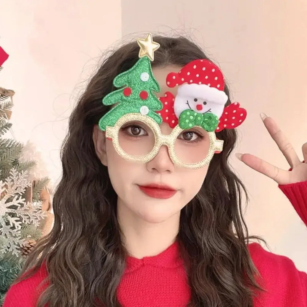 

Christmas Glasses Frame Santa Claus Christmas Tree Elk Merry Christmas Glasses Props Christmas Decorations Party Decorations