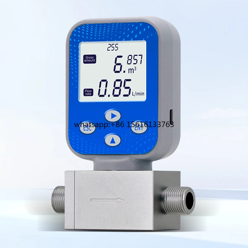 Micro Gas Thermal Mass Flow Meter Gas Flow Sensor Micro Mini Flow Meter for Gas Compressed air Propane Oxygen