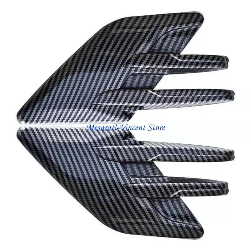 A70F Universal Car Decorative Air Scoops ABS Grille Mesh Bonnet Vent Cover