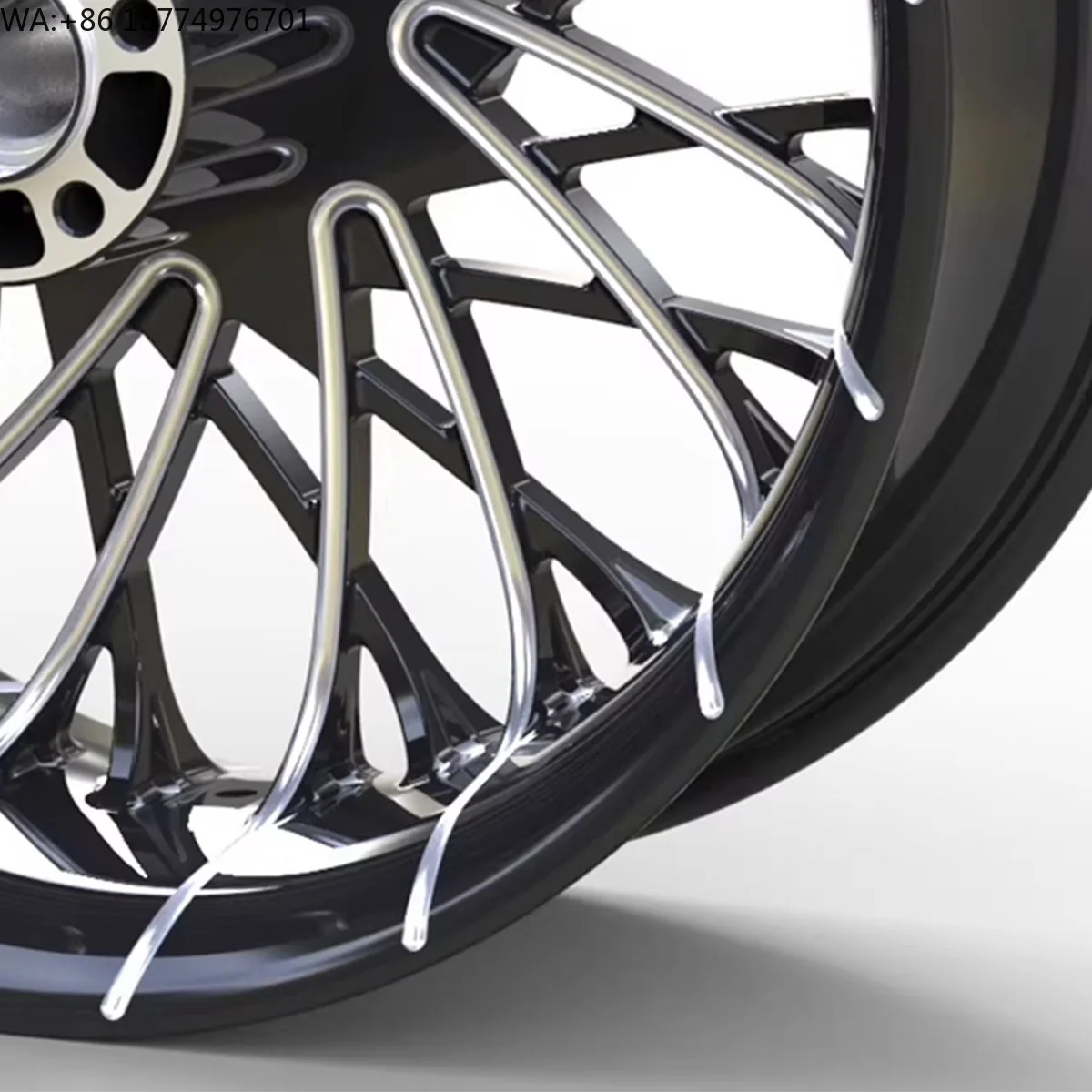 

For Harley Davidson Front &Rear Wheel in Chrome Aluminum Alloy Motorcycle Wheels Rim Accessories