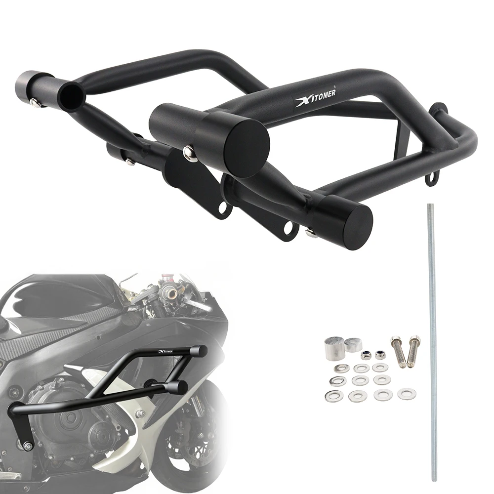 Motorcycle Stunt Cage Engine Guard Highway Bar Bumper Protector Race Rail GSX-R 600 GSX-R750 2006 2007 2008 2009 2010 For Suzuki