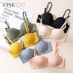 Women's Small Chest Underwear Seamless Push Up Bras Wireless Bralette Detachable Straps Breathable Brassiere Backless Lingerie