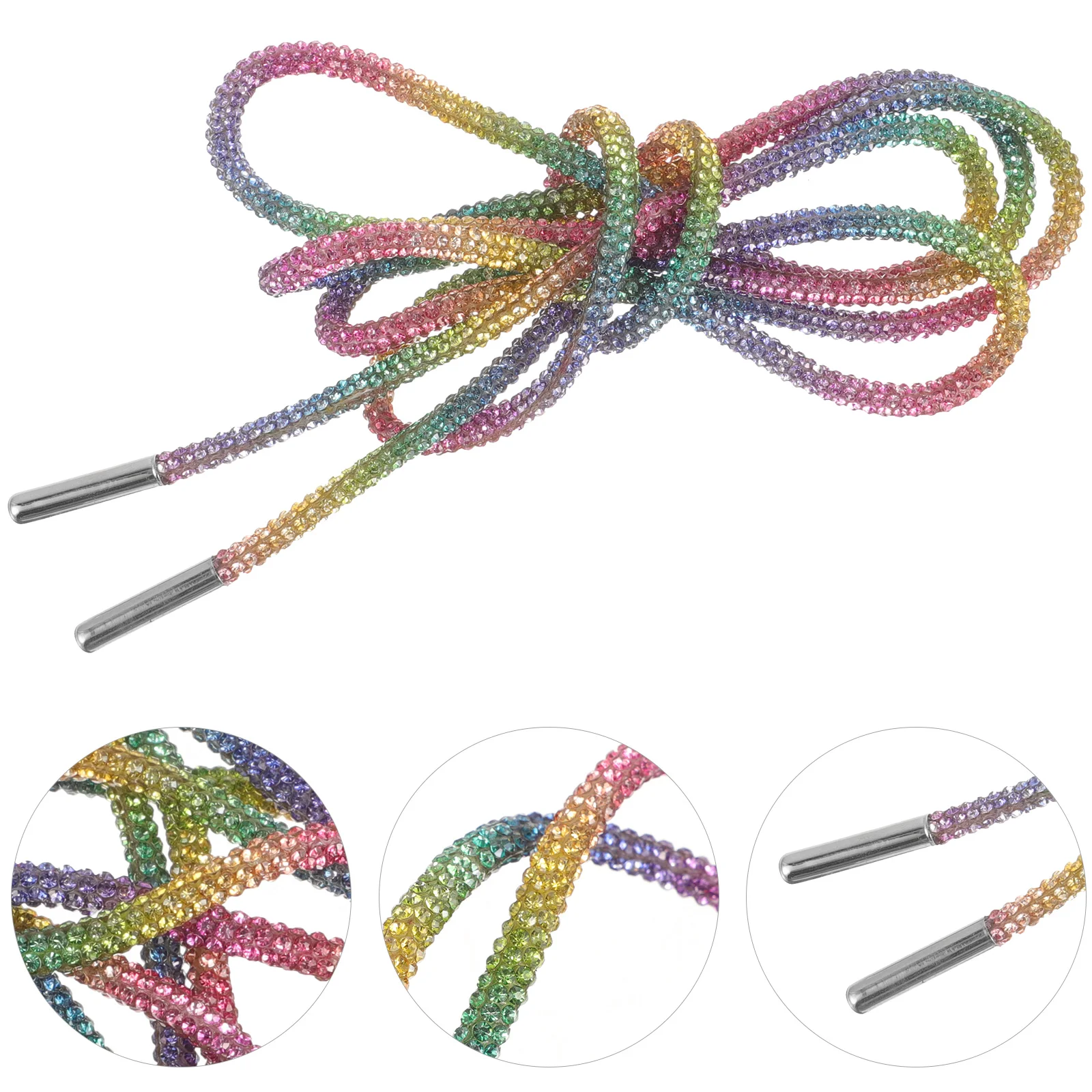 Crystal Shoelace Bling Glitter Laces Shoelaces Casual Rhinestone Boots Full Diamond Plus Cotton Rope Glue Sneaker