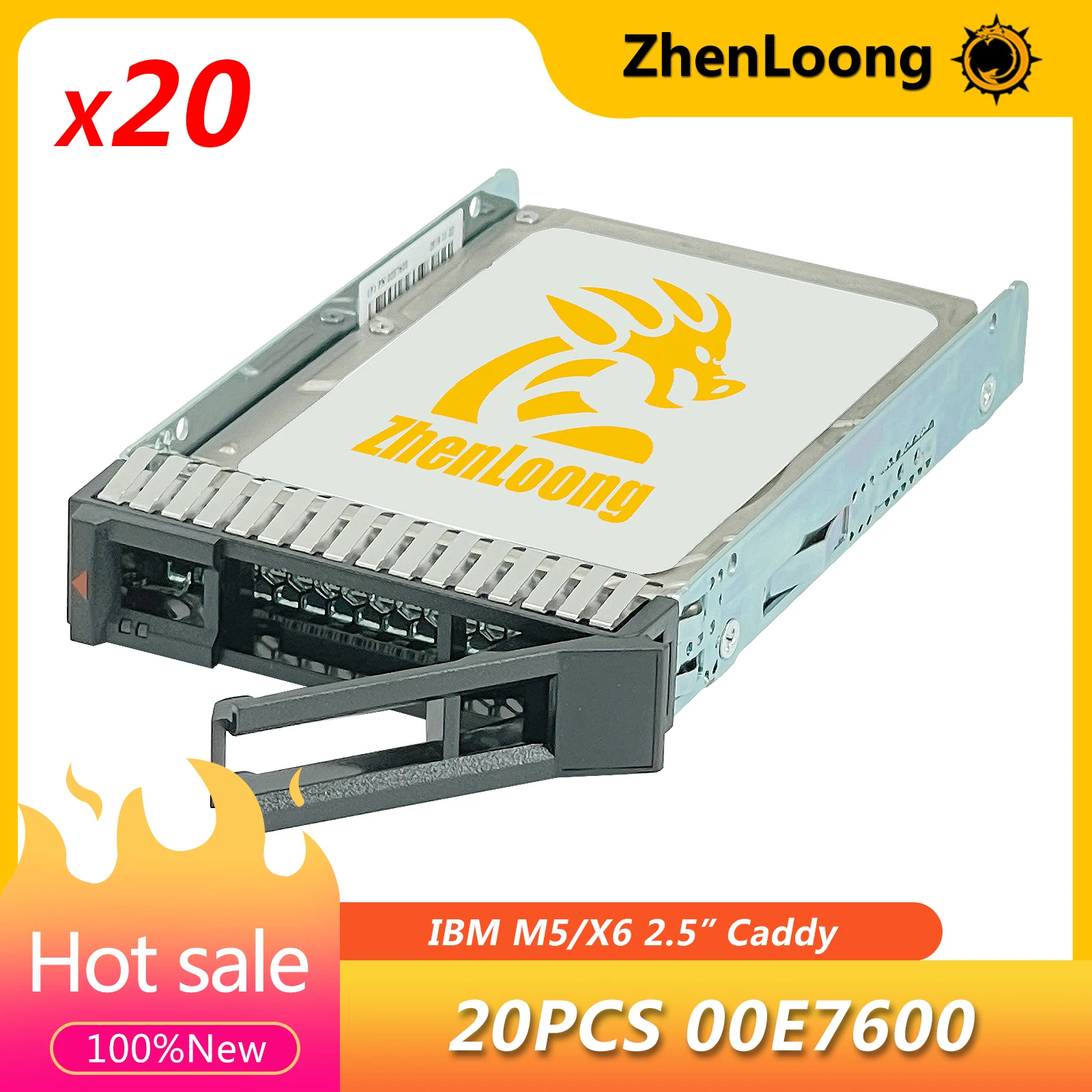 

ZhenLoong 20PCS 00E7600 Or SM17A06246 2.5" SAS / SATA Hard Drive Tray Caddy
