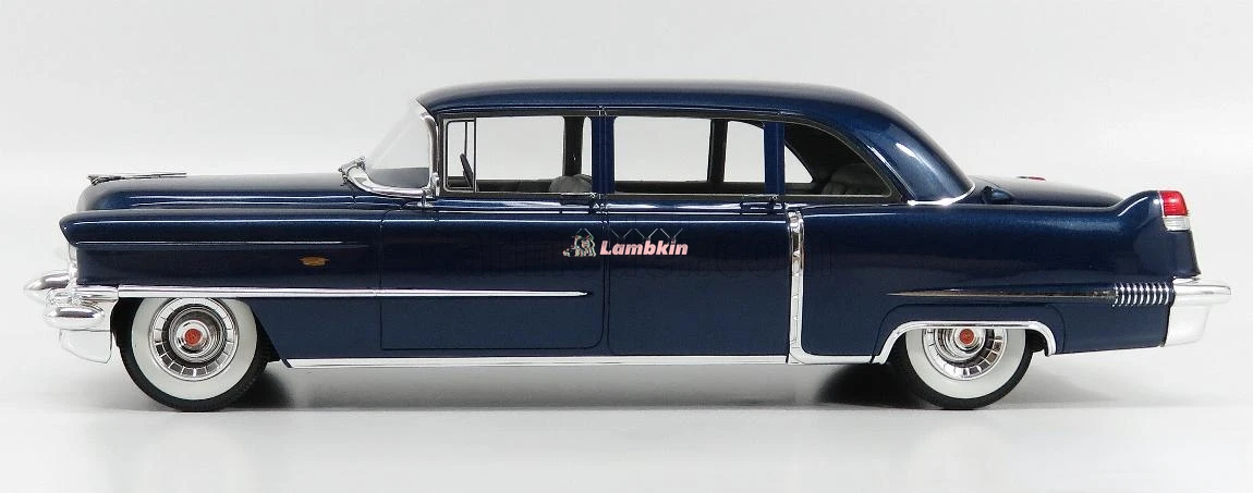 GLM 1:18 For Cadillac Fleetwood 75 Blue Wood Limousine Model Classic Collectible Gift