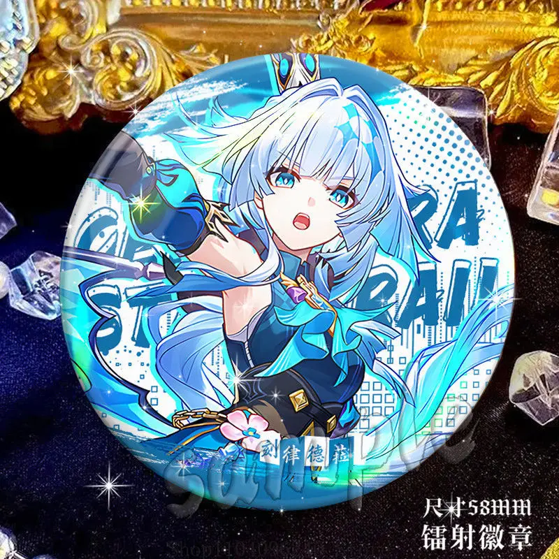 Honkai:Star Rail Cerydra Helektra เกมอะนิเมะคอสเพลย์ปุ่ม Pin น่ารักอะนิเมะ Tinplate เข็มกลัด Badge สําหรับกระเป๋าเป้สะพายหลังอุปกรณ์เสริม