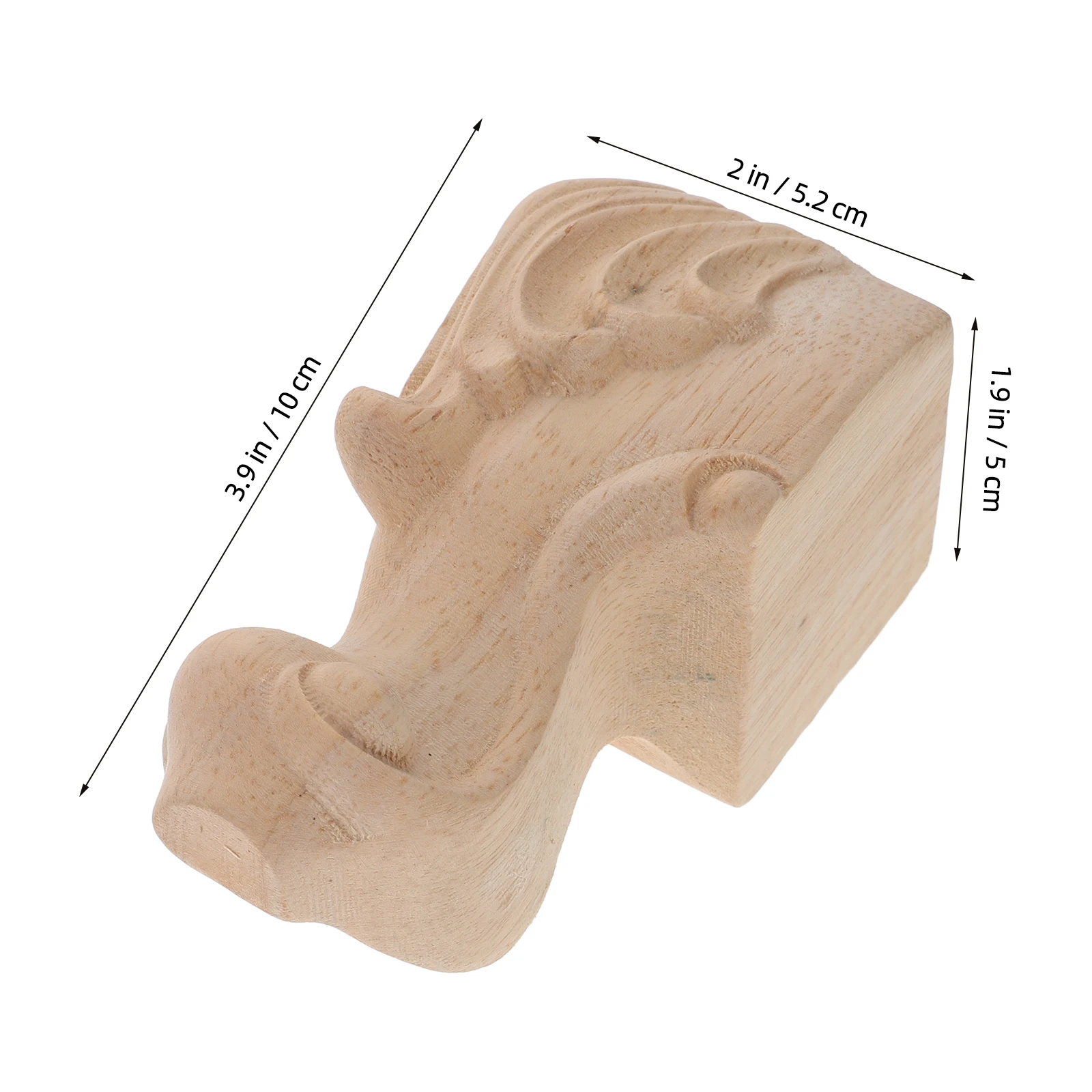 

4 Pcs Wood Furniture Leg Furniture Legs Beige 8 Inch Table Sofa Cabinet Feet Wood Carving Supporting Legs For Home