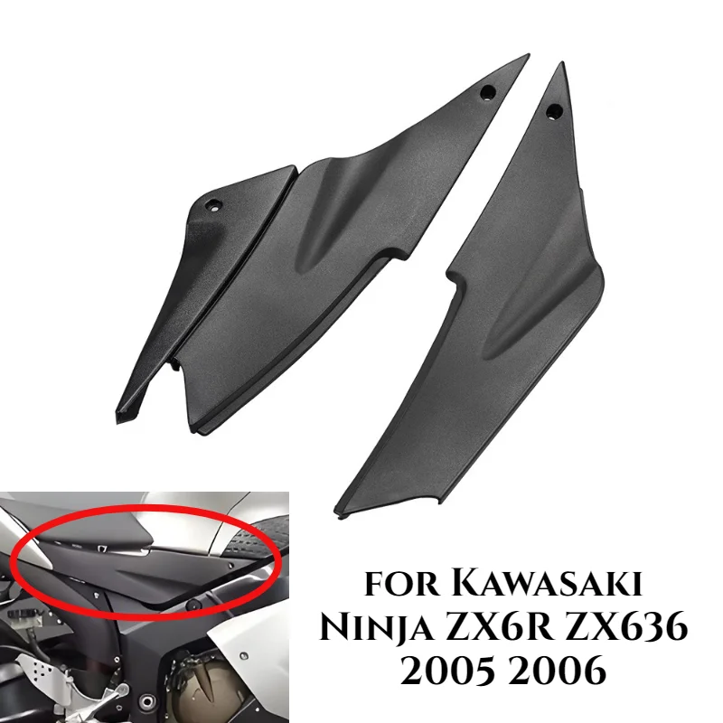 

Motorcycle Parts Fuel Tank Small Plate Side Panel fairing Panel Cover for KawasakiNinja ZX6R ZX636 2005 2006 ZX-6R 2005 2006