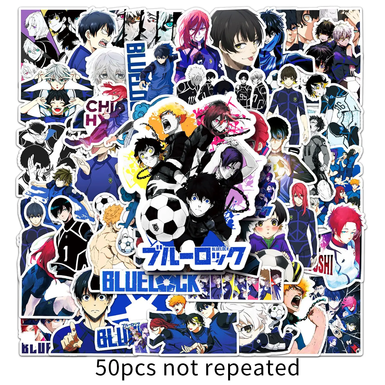 Phone Accessories Diy - 50PCS BLUE LOCK Stickers Isagi Yoichi