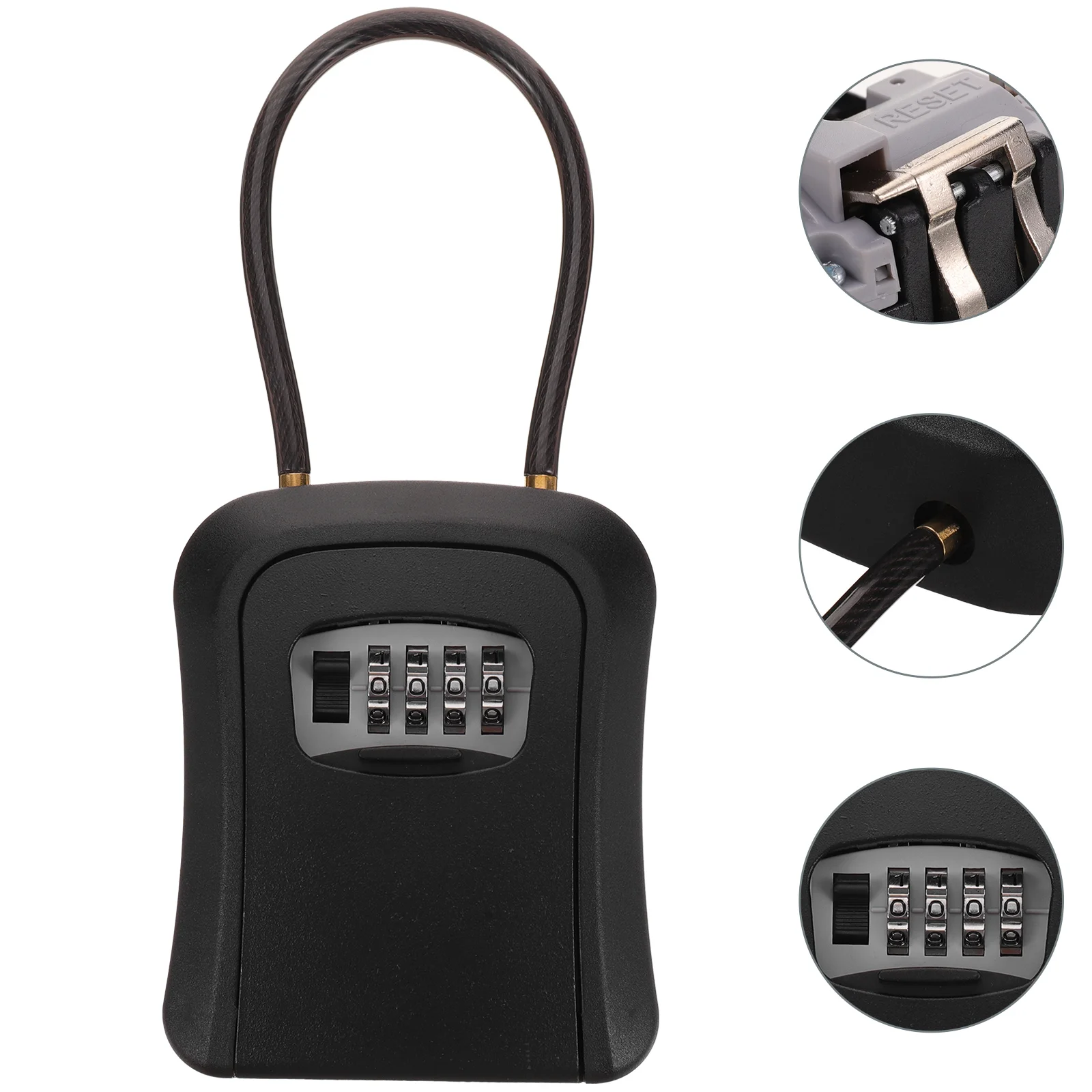 

Wall Mounted Safe Password Key Box Door Lock Holder for Outdoor Automatic Boxes