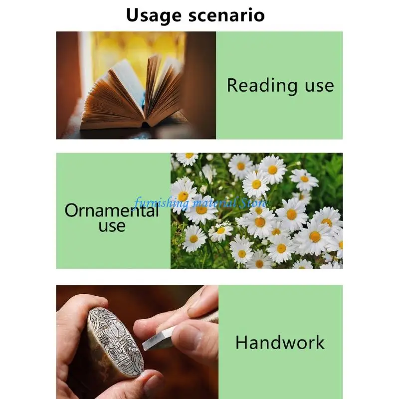 

Y5GD Strong Magnification Glass With Neck Holders 3 Color Light 48 Bright LEDs Large Viewing Area For Detailed Work