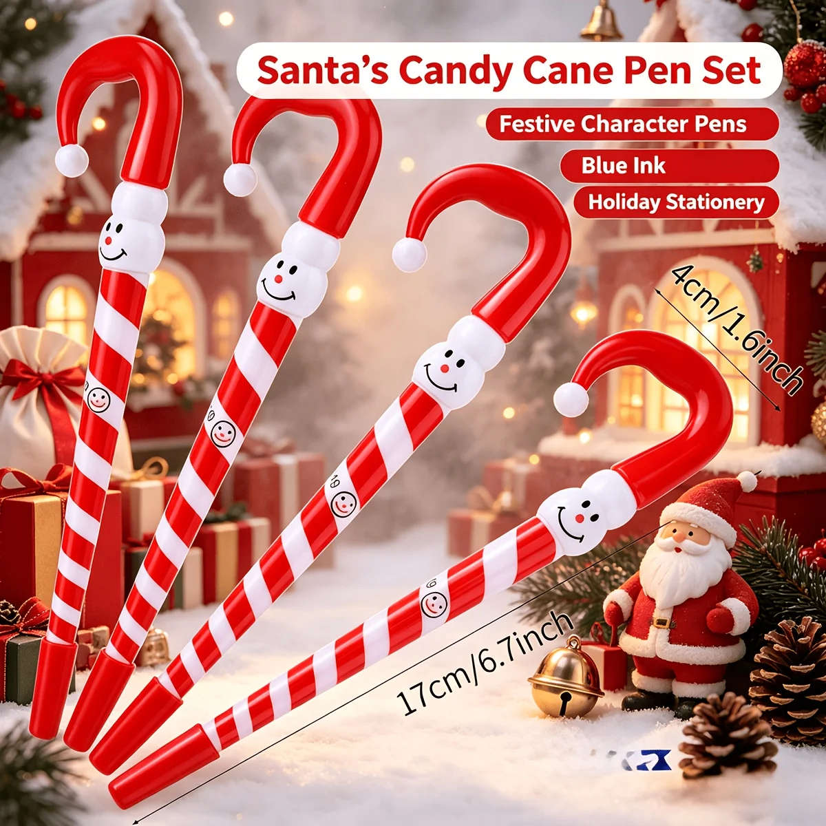 26Pcs Christmas Liquid Ink Gel Pen Set, Random Snowman Ballpoint Pen, Plastic Barrel, Holiday Office Party Gift Stationery Lover