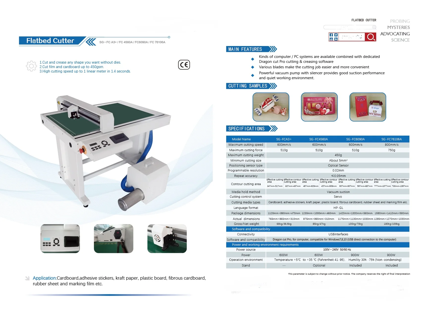 SAGA Flatbed Die Cutter Cutting and Creasing Cardboard & Sticker creasing Tool  creasing knife