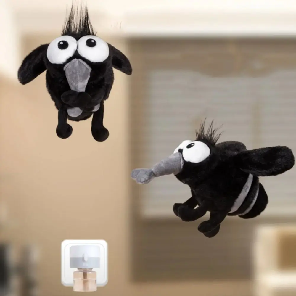 

13cm/25cm Summer Mosquito Plush Cute Stuffed Bug with Angry Face Funny Anti-Pest Gift for Kids&Meme Lovers Home Decor Party Game