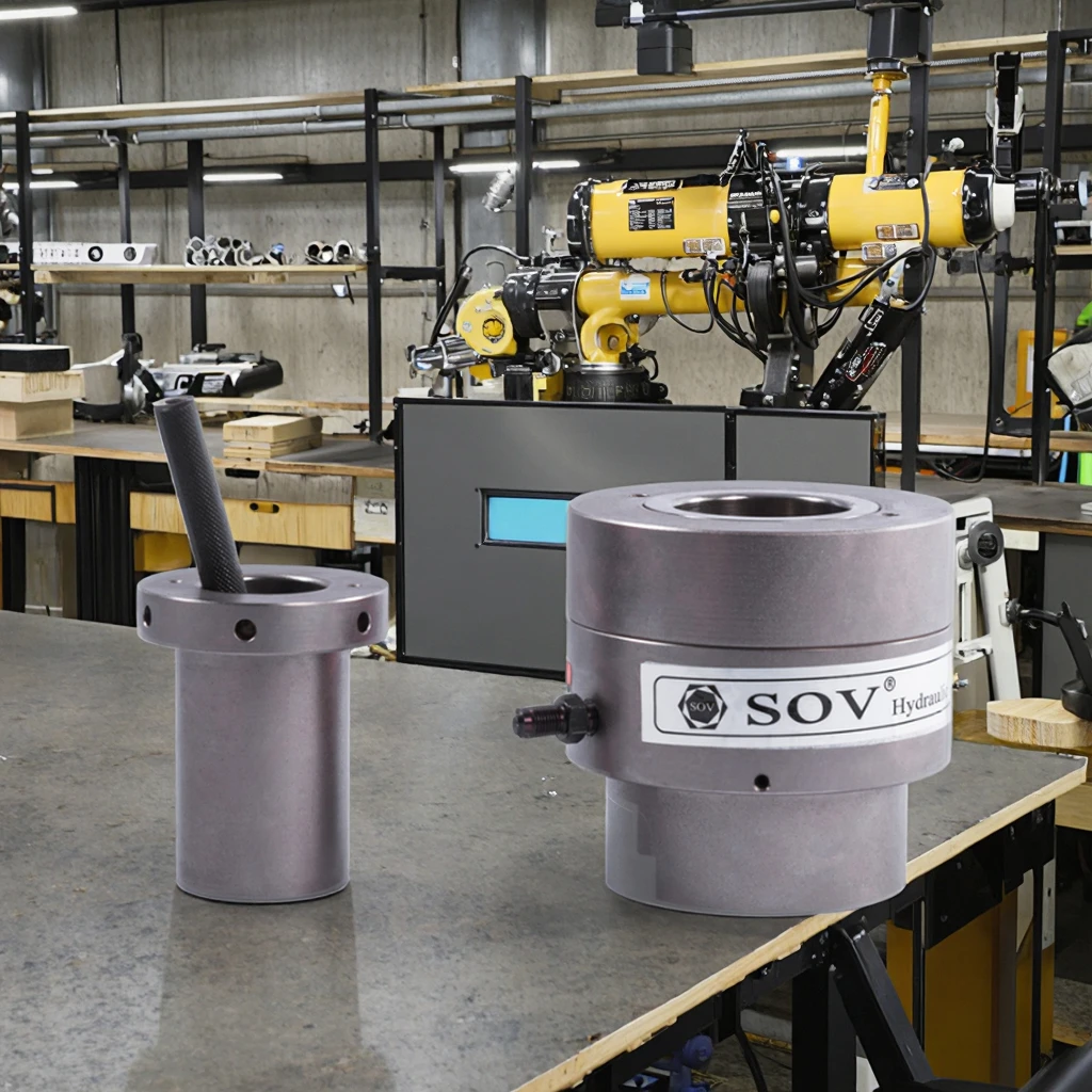Napinacze hydrauliczne wysokociśnieniowe 150Mpa/1500Bar OEM z wymiennymi elementami górnostronnymi do napinania i zwalania śrub i gwintów GT1-LCB M24*3