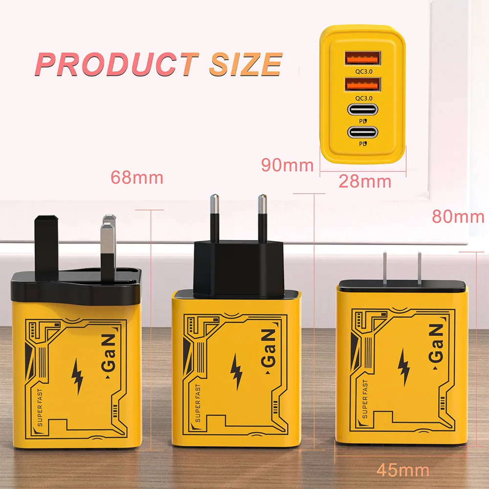 120W Fast Charger Type C USB C PD Charger For iPhone Xiaomi Samsung 6A 120W Type C Super Fast Charging Cable WallAdapter Charger - náhled 4