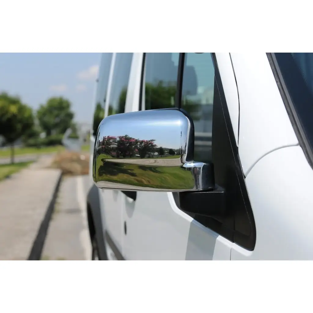 For Ford Connect Mirror Cover ABS Chrome Stainless Chrome High Quality Fully Compatible Rearview Cover Professional 2009-2014