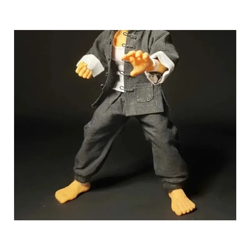 

1/12 Scale Male Soldier Chinese Style Coat Pants Tight Vest Training Suit Clothes Model for 6inch Toy Figures Strong Body