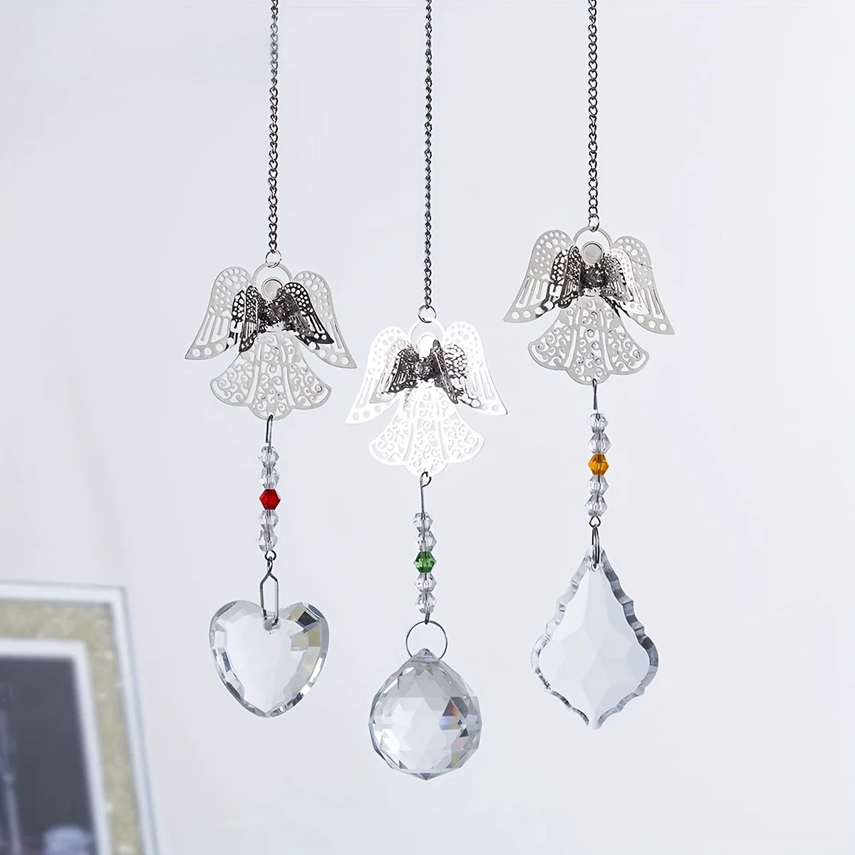 1pc Suncatcher Angel Crystal Light Orb Outdoor Window Gift decorazioni da appendere per la casa