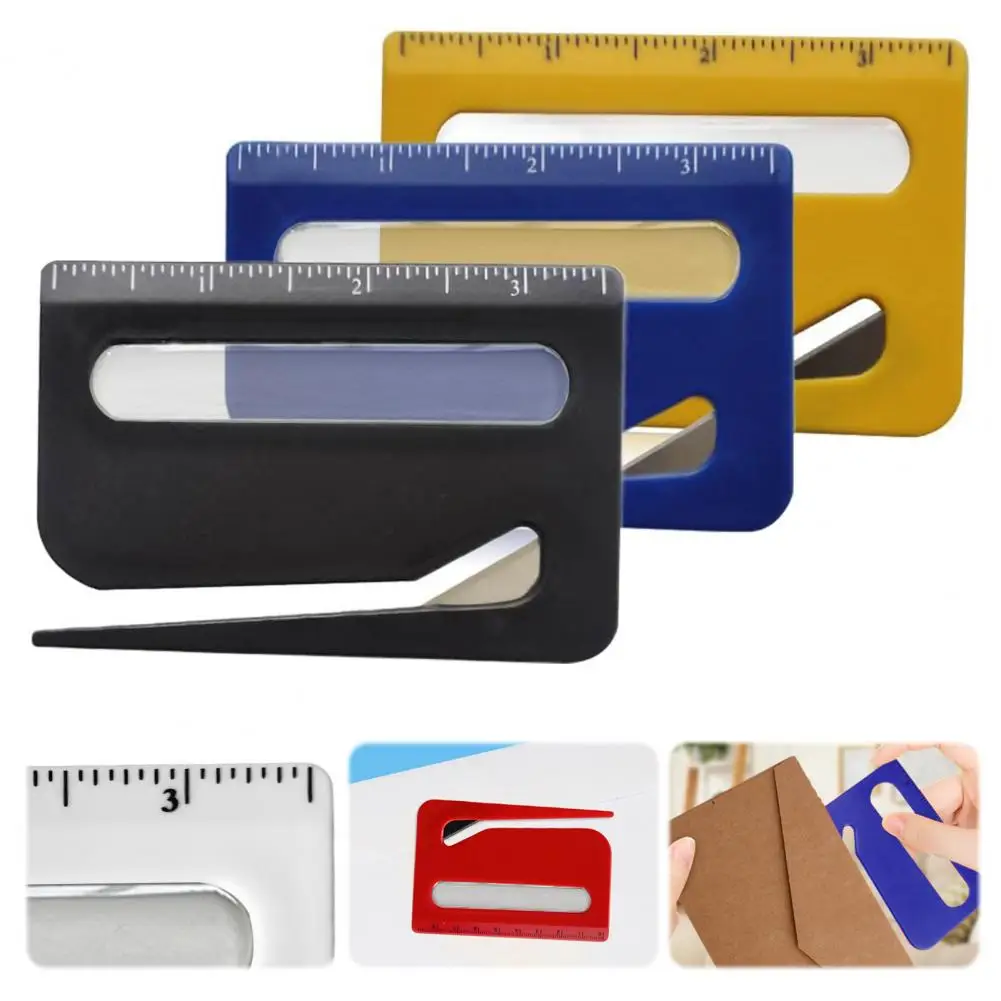 2Pcs Envelope Opener with Magnifying Glass And Ruler Cutting Letter Opener Letter Opening Tool Mail Opener Slitter Paper Trimmer