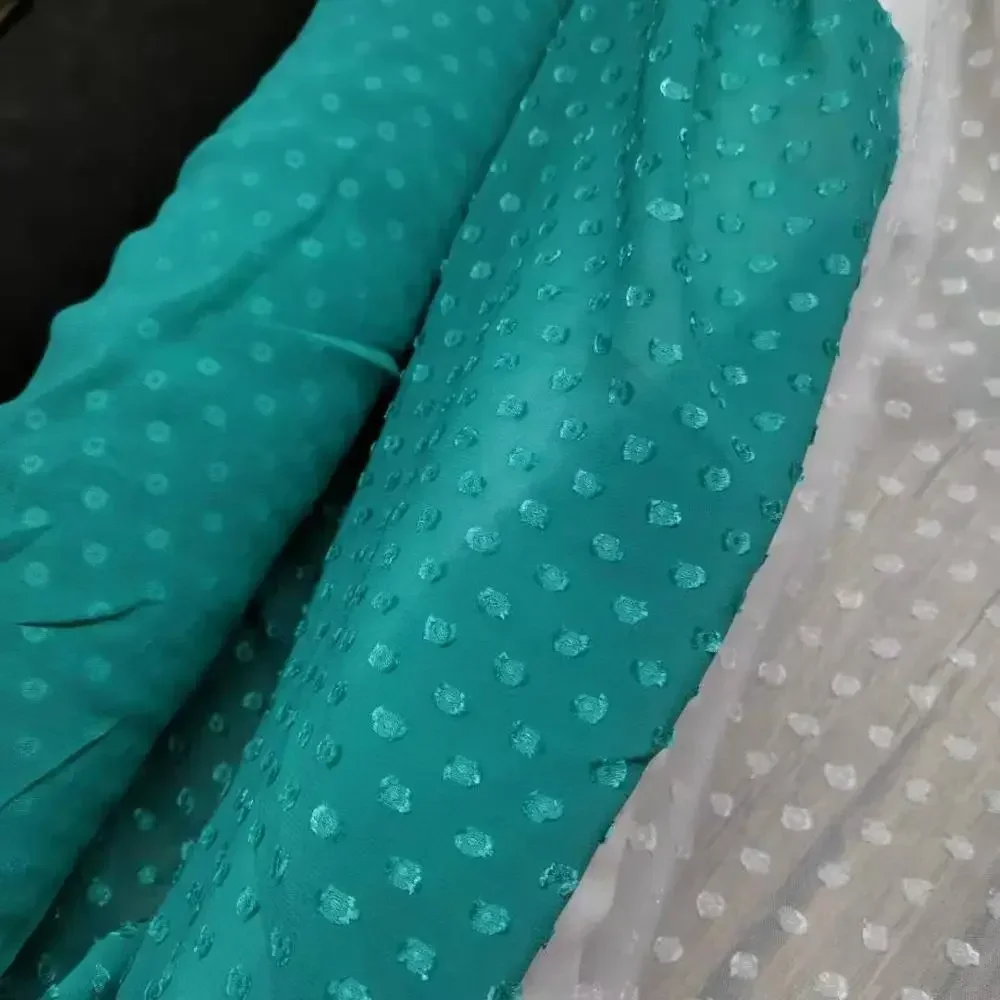 Sewing Fabric Swissdot Chiffon Soft Light Material Breathable DIY Qualified