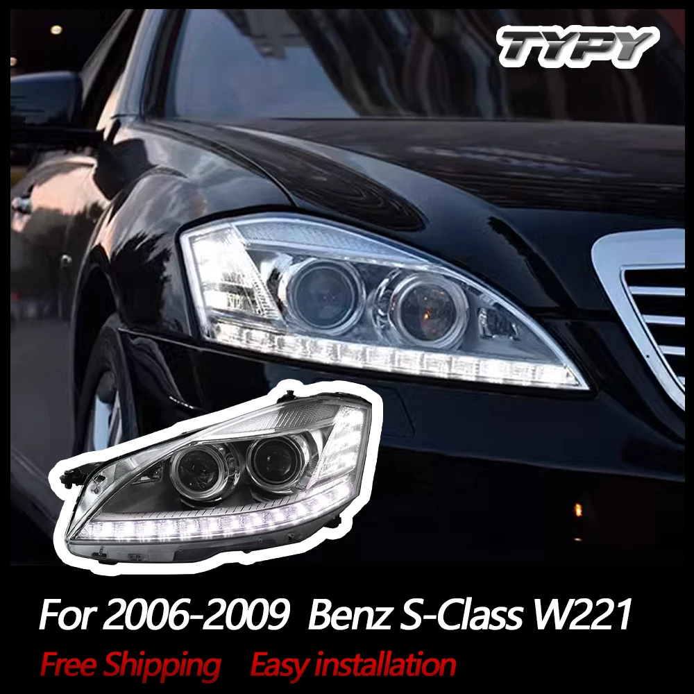 

TYPY Car Headlights For Benz S-Class W221 2006-2009 LED Car Lamps Daytime Running Lights Dynamic Turn Signals Car Accessories