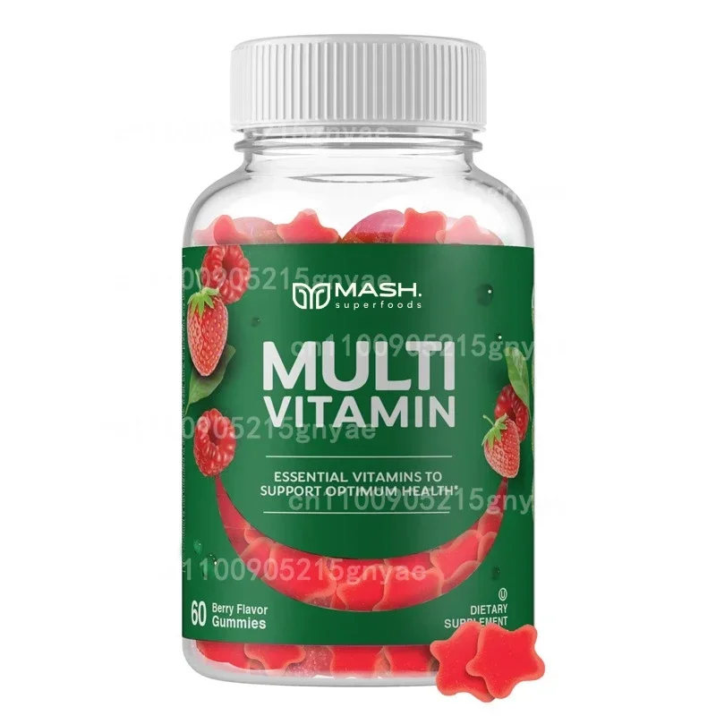 علكات الفيتامينات المتعددة خالية من السكر للأطفال - دعم المناعة مع فيتامين C، B6، B12، حمض الفوليك والمزيد #1