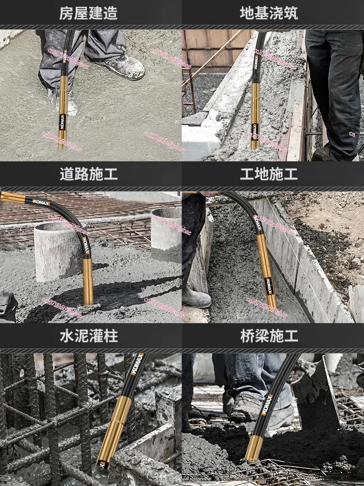 Small Concrete Vibrator 220V Cement Vibrating Tamping Rod Portable Vibrator Vibrators Building Engineering