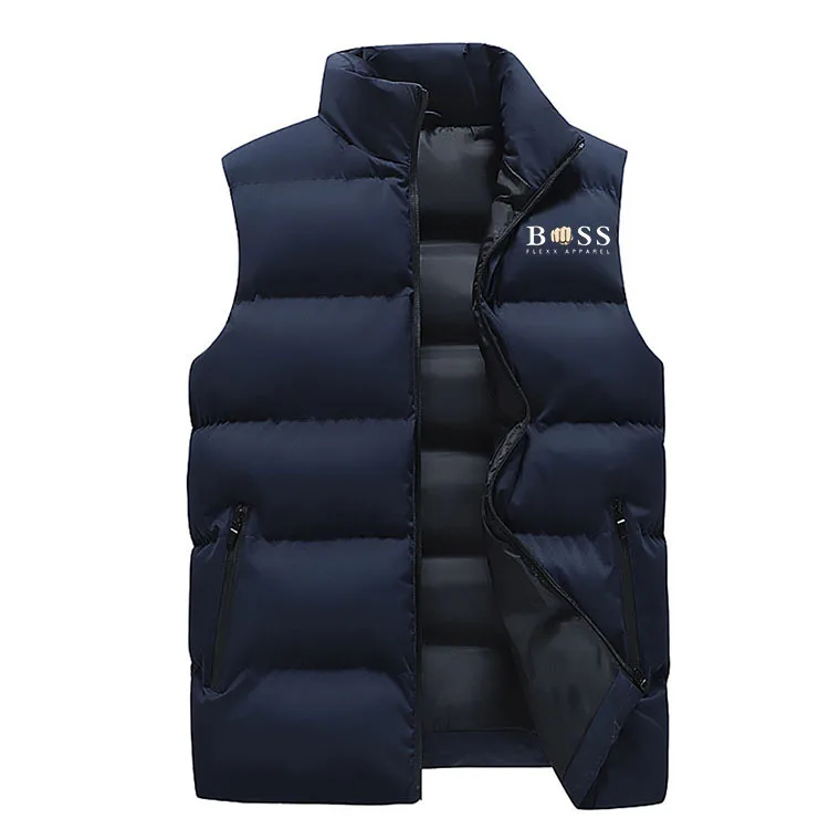 2024 men\'s autumn and winter new high-quality short coat fashion casual light warm cotton vest original design coat