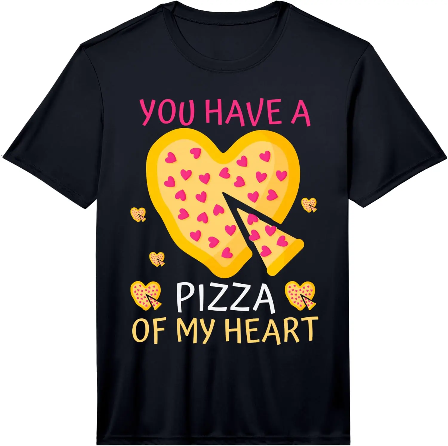 Mens You Have A Of My Heart Pizza Lover - Funny Valentine Performance T-Shirt 100% Cotton Trendy Y2K Short-Sleeve Tee – Soft,