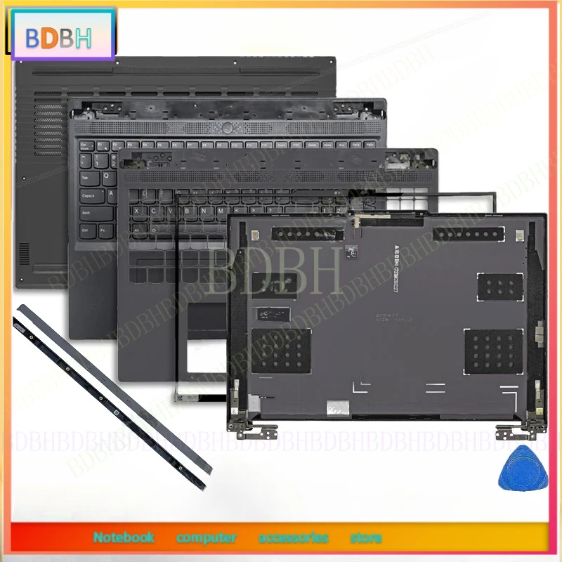 NEW For Lenovo Legion Slim 5 16APH8 / 5 16IRH8 2023 Laptop LCD Back Cover Front Bezel Palmrest Bottom Case Keyboard hinge