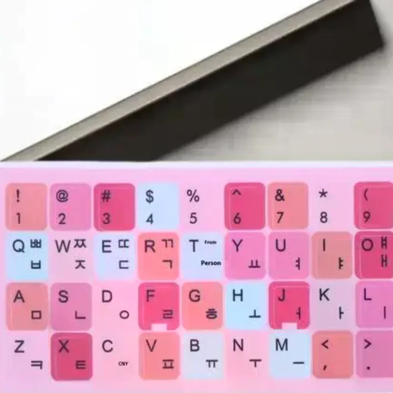 Decalques universais substituíveis para teclados japoneses coreanos, adesivos para notebook de computador de 1/3 folhas