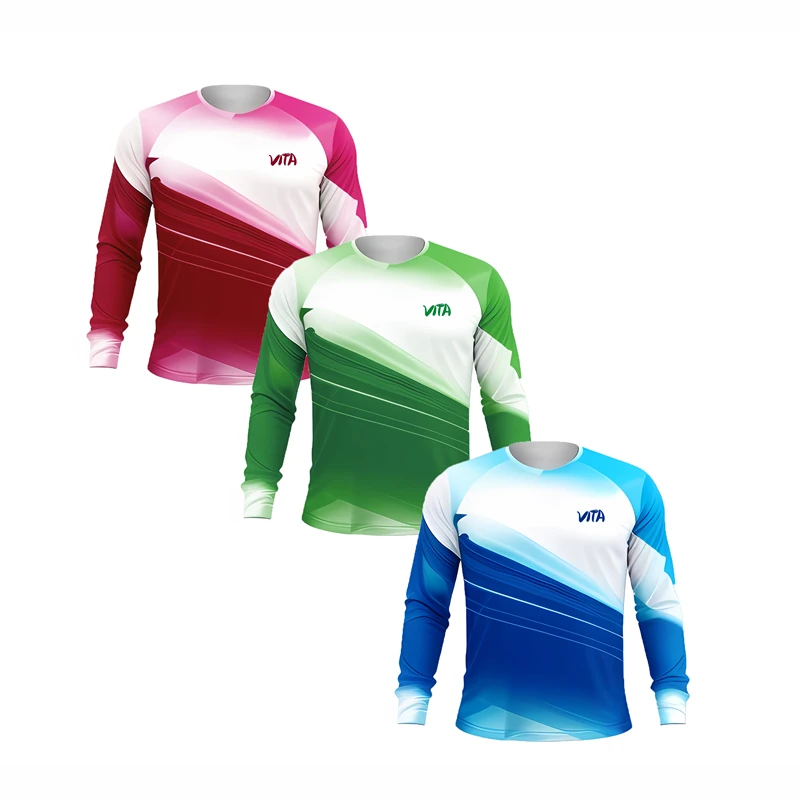 

VITA Motocross Cycling Jersey MTB Men's Mountain Jersey Long Sleeve Enduro Offroad Bike Shirts Breathable Comfortable Fabric